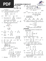 Algebra MCD Matrices