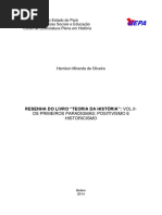 Resenha - Teoria Da História - II - Os Primeiros Paradigmas-Positivismo e Historicismo