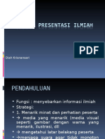 Teknik Presentasi Ilmiah