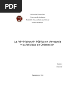 Actividad de Ordenacion de La Administracion Publica