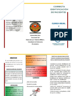 Folleto Identificacion de Pacientes