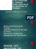 Litigación Oral - Proceso Laboral