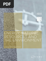 Resources and Energy, Natural The Environment: A Brief Introduction