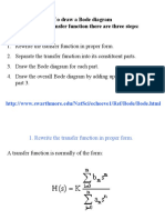 To Draw A Bode Diagram For A Transfer Function There Are Three Steps