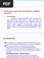 Economic and Environmental Impact On Wto