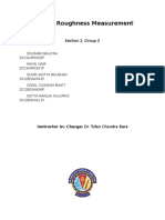 Surface Roughness Measurement FINAL