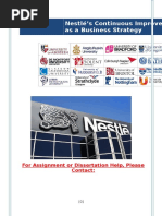 Nestlé's Continuous Improvement As A Business Strategy