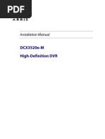 Arris DCX3520e-M High Definition DVR Manual