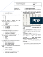 Test Inicial Química Organica