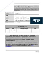 Software Demonstration Scripts Template