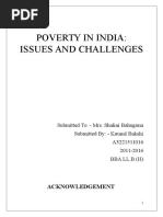 Poverty in India: Issues and Challenges: Acknowledgement