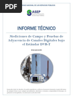 Inftec Mediciones Prueba Adyacencia Canales Digitales DVB T Panama