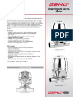 Especificaciones Valvulas GEMU E-650-Gb