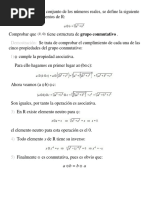 Ejercicios Sobre Estructuras Algebraicas