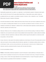 Differences Between Original Petition and Interlocutory Petition - Application - Advocate Chenoy Ceil