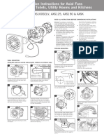 Installation Instructions For Axial Fans For Bathroom, Toilets, Utility Rooms and Kitchens