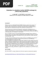 CIGRE-130 Substation To Substation (Ss2ss) GOOSE Exchange For Critical Relay Operations