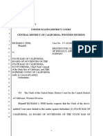 USDC - DKT 12 - Fine's Request For Entry of Default Against State Bar Defendants - Fine V State Bar II - 10-cv-0048