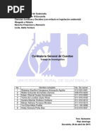 Trabajo de Exposicion, Contraloria General de Cuentas