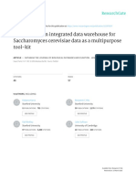 Yeastmine-An Integrated Data Warehouse For Saccharomyces Cerevisiae Data As A Multipurpose Tool-Kit