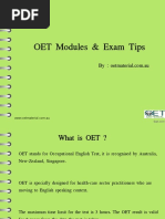 OET Modules & Exam Tips