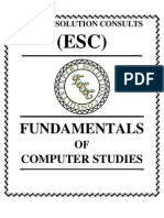 Fundamentals of Computer Studies