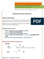 Pronunciation and Intonation Exercise