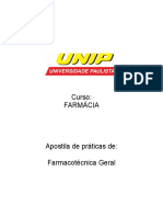 Práticas Farmacotécnica Geral