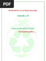 Business Plan On Plastic Recycle