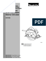 Circular Saw Scie Circulaire Sierra Circular: Instruction Manual Manuel D'Instruction Manual de Instrucciones