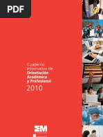 Cuaderno Informativo de Orientación Académica y Profesional 2010 - Comunidad de Madrid