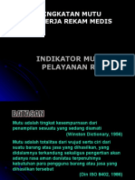 Indikator Mutu Pelayanan RS