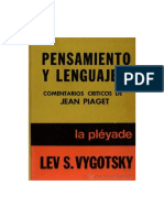 Vigotsky, Lév Semiónovich - Pensamiento y Lenguaje