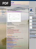 ACMV DESIGN: Sample Heat Load Calculation For General Office Meeting Room