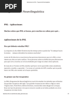 Aplicaciones de La PNL - Programación Neurolinguística