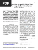 Backstepping Algorithm With Sliding Mode Control For Magnetic Levitation System