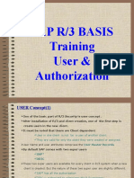 Sap R/3 Basis Training User & Authorization