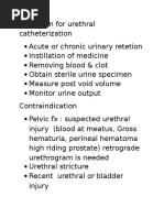 Indication For Urethral Catheterization