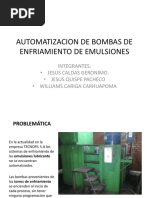 Automatizacion de Bombas de Enfriamiento de Emulsiones