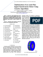 0000 Design by Optimization of An Axial-Flux Permanent-Magnet Synchronous Motor