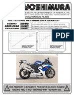 Suzuki GSXR 1000 2005 - 06 Anular Escape