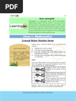 Maths Concept Notes With Number Sense For Class 1