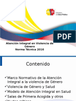 Atención Integral en Violencia de Género Norma Técnica 2014