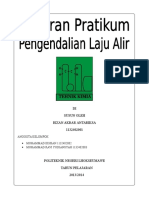 Laporan Pratikum Pengendalian Laju Alir