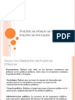 Políticas Públicas y Política Sociales