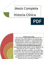 Historia Clínica Prótesis Completa