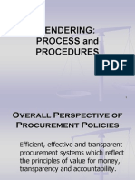 Tendering - Process and Procedures