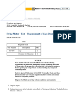 Swing Motor - Test - Measurement of Case Drain Oil