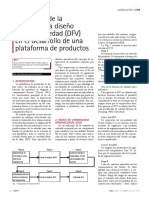 Aplicación de La Metodología Diseño para La Variedad (DFV) en El Desarrollo de Una Plataforma de Productos