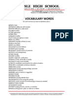 Act Vocabulary Words